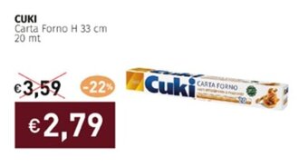 Prezzemolo e Vitale CUKI Carta Forno H 33 cm 20 mt offerta