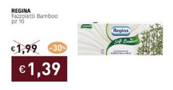 Prezzemolo e Vitale REGINA Fazzoletti Bamboo pz 10 offerta