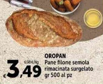 OROPAN Pane filone semola rimacinata surgelato gr 500