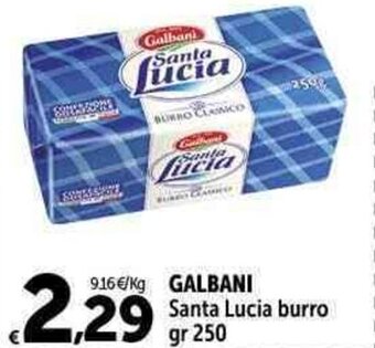 Carrefour Market GALBANI Santa Lucia burro gr 250 offerta