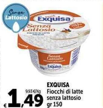 Carrefour Market EXQUISA Fiocchi di latte senza lattosio gr 150 offerta