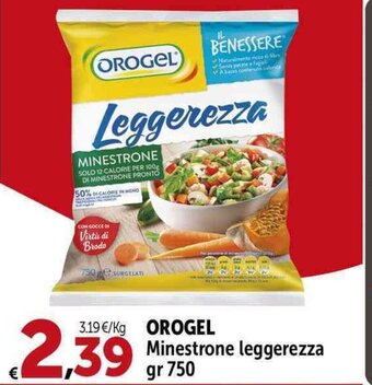 Carrefour Market OROGEL Minestrone leggerezza gr 750 offerta