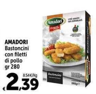 Carrefour Market AMADORI Bastoncini con filetti di pollo gr 280 offerta
