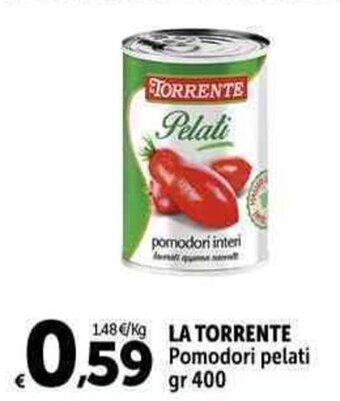 Carrefour Market LA TORRENTE Pomodori pelati gr 400 offerta