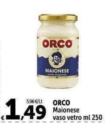 Carrefour Market ORCO Maionese vaso vetro ml 250 offerta