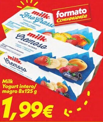 Iper Super Conveniente milk Yogurt intero/ magro 8x125 g offerta