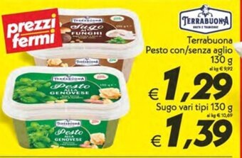 Iper Super Conveniente Terrabuona Pesto con/senza aglio 130 g offerta