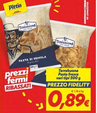 Iper Super Conveniente Terrabuona Pasta fresca vari tipi 500 g offerta