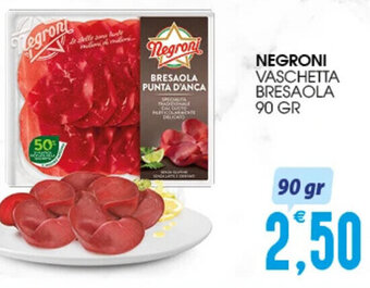 SpesAmica NEGRONI VASCHETTA BRESAOLA 90 GR offerta