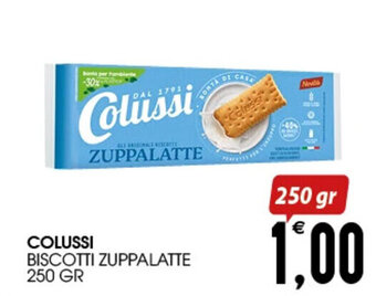 SpesAmica COLUSSI BISCOTTI ZUPPALATTE 250 GR offerta