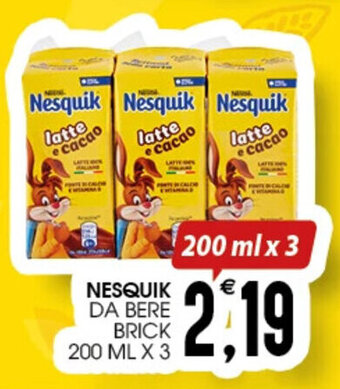 NESQUIK DA BERE BRICK 200 ml x 3