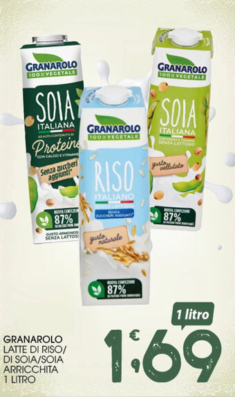 SpesAmica GRANAROLO LATTE DI RISO/ DI SOIA/SOIA ARRICCHITA 1 LITRO offerta