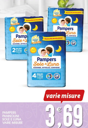 SpesAmica PAMPERS PANNOLINI SOLE E LUNA offerta