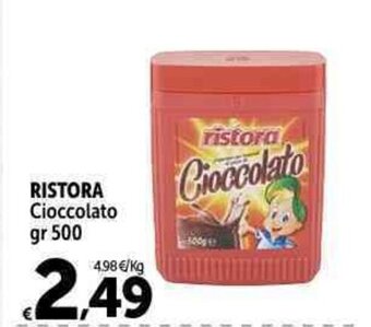 Carrefour Market RISTORA Cioccolato gr 500 offerta