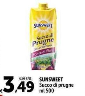 SUNSWEET Succo di prugne ml 500