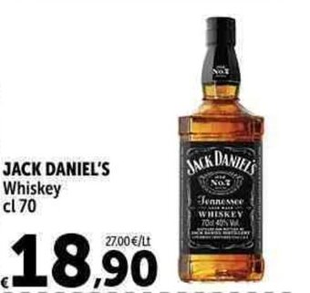JACK DANIEL'S Whiskey cl 70