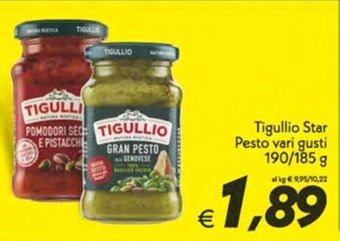 Iper Super Conveniente Tigullio Star Pesto vari gusti 190/185 g offerta
