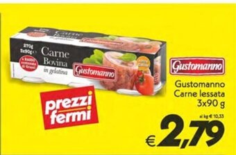 Iper Super Conveniente Gustomanno Carne lessata 3x90 g offerta