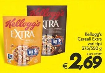 Iper Super Conveniente Kellogg's Cereali Extra vari tipi 375/350 g offerta