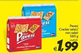 Iper Super Conveniente Pavesi Cracker salati/ non salati 560 g offerta