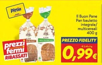 Iper Super Conveniente Il Buon Pane Pan bauletto integrale/ multicereali 400 g offerta