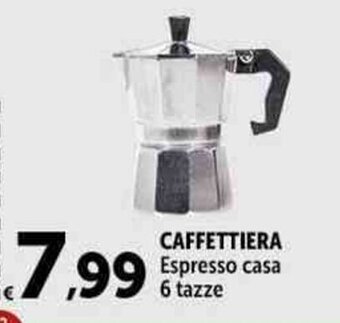 Carrefour Market CAFFETTIERA Espresso casa 6 tazze offerta