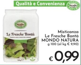 Eurospesa Misticanza Le Fresche Bontà MONDO NATURA g 100 offerta