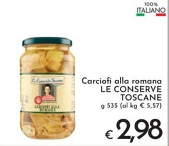 Carciofi alla romana LE CONSERVE TOSCANE g 535