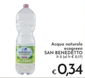 Acqua naturale ecogreen SAN BENEDETTO lt 2