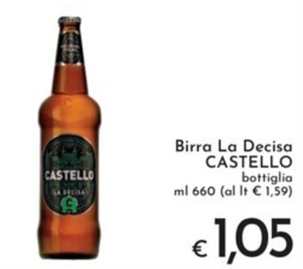 Eurospesa Birra La Decisa CASTELLO bottiglia ml 660 offerta