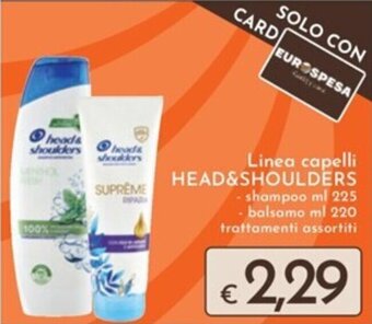 Eurospesa Linea capelli HEAD&SHOULDERS - shampoo ml 225 - balsamo ml 220 offerta