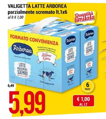 VALIGETTA LATTE ARBOREA parzialmente scremato It.1x6