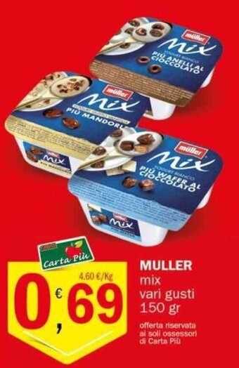 Crai MULLER mix vari gusti 150 gr offerta