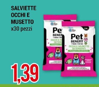 Hardis SALVIETTE OCCHI E MUSETTO x30 pezzi offerta
