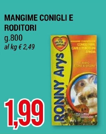 MANGIME CONIGLI E RODITORI g.800