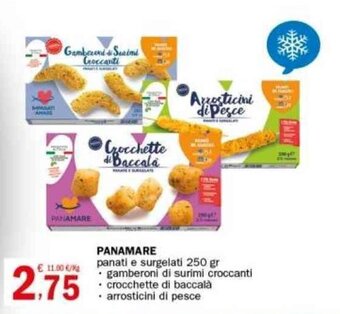 Crai PANAMARE panati e surgelati 250 gr offerta