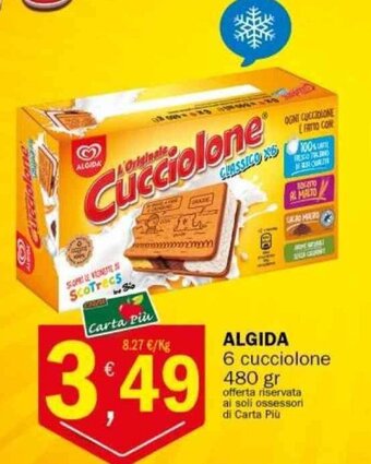 Crai ALGIDA 6 cucciolone 480 gr offerta