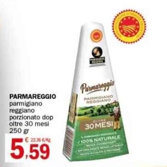 Crai PARMAREGGIO parmigiano reggiano porzionato dop oltre 30 mesi 250 gr offerta