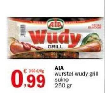 Crai AIA wurstel wudy grill suino 250 gr offerta