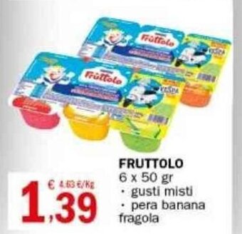 Crai FRUTTOLO 6 x 50 gr offerta