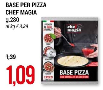 Hardis BASE PER PIZZA CHEF MAGIA g.280 offerta