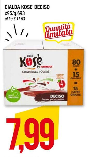 CIALDA KOSE' DECISO x95/g.693