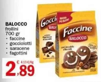 Crai BALOCCO frollini 700 gr offerta