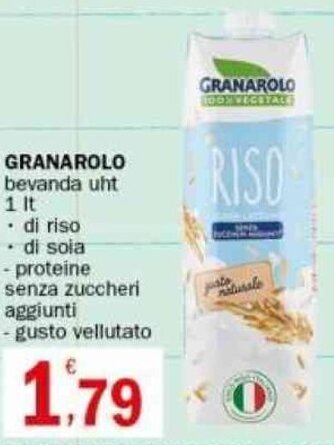 Crai GRANAROLO bevanda uht 1 lt offerta