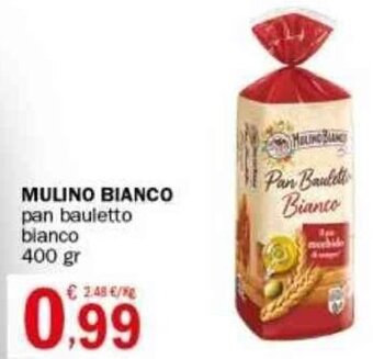 Crai MULINO BIANCO pan bauletto bianco 400 gr offerta