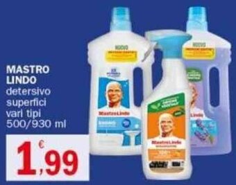 Crai MASTRO LINDO detersivo superfici vari tipi 500/930 ml offerta