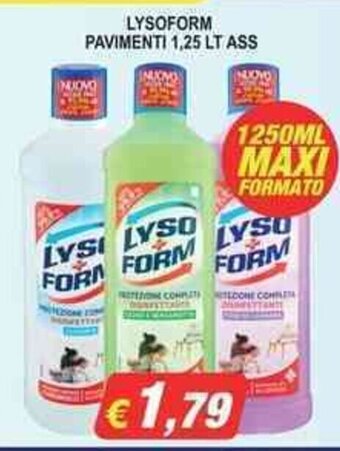 Maury's LYSOFORM PAVIMENTI 1,25 LT ASS offerta