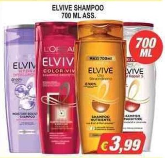 ELVIVE SHAMPOO 700 ML ASS.