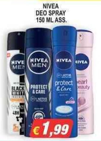 Maury's NIVEA DEO SPRAY 150 ML ASS. offerta