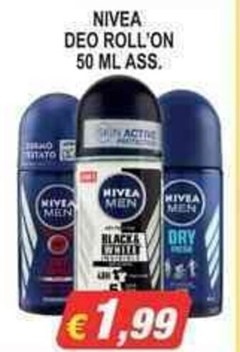 NIVEA DEO ROLL'ON 50 ML ASS.